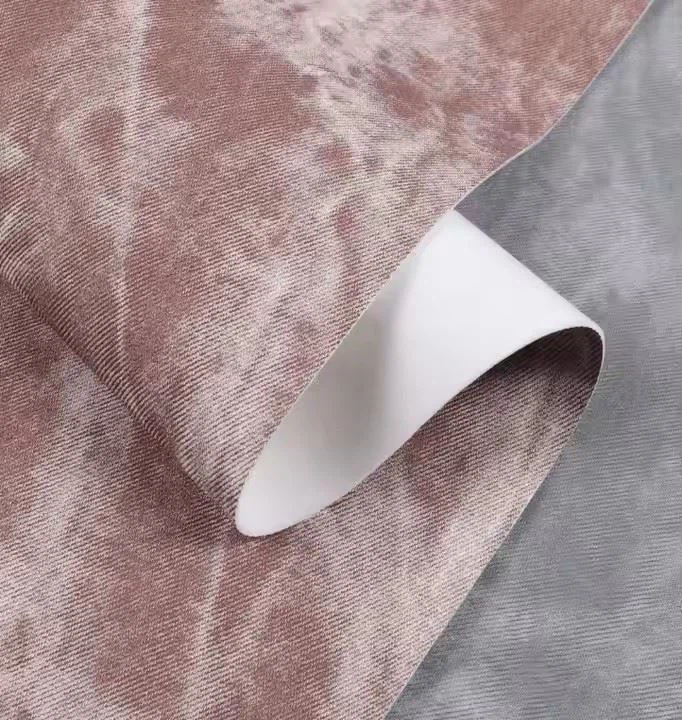 Eco-Friendly PU Leather Roll Fabric Fashionable Denim Wash Synthetic Leather Outdoor Decorative Sofa Shoes Bags