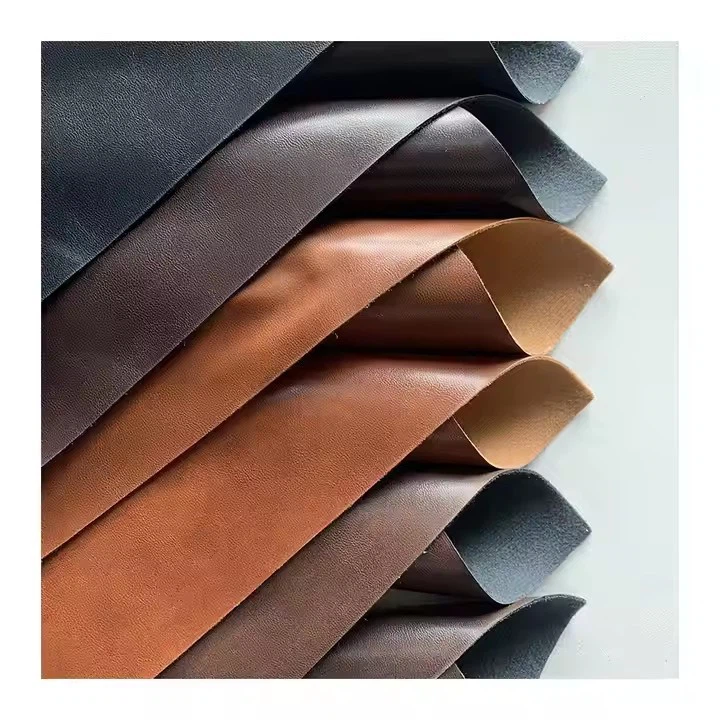 Waterproof Skin Pattern Eco Friendly PU Leather Fabric, Customization Recycled Smooth Pu Upholstery Leather